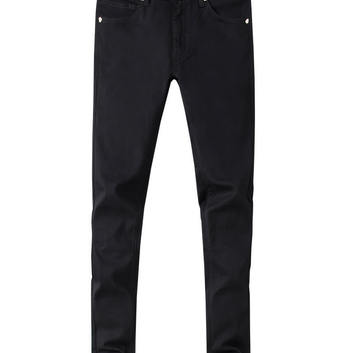 Черные прямые джинсы Versace 20015