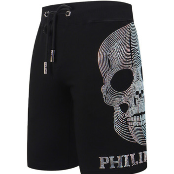 Хлопковые черные шорты Philipp Plein 20019