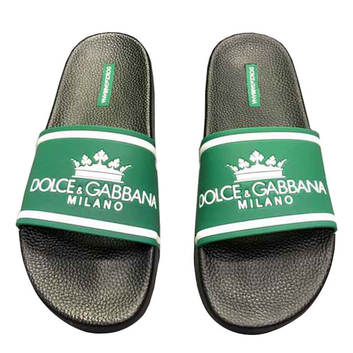 Зеленые шлепанцы ​Dolce&Gabbana 8362-1