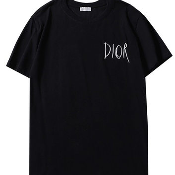 Черная футболка женская Dior 8489-1