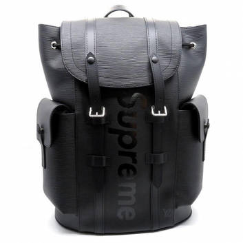 Вместительный рюкзак с надписью Supreme x Louis Vuitton 20111