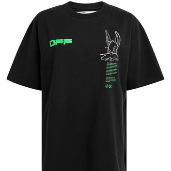 Черная футболка "Bunny" OFF-White 9755-2