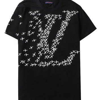 Свободная футболка с самолетиками Louis Vuitton 20249