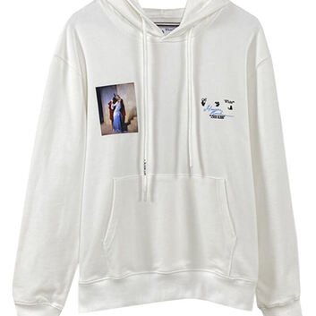 Толстовка с картиной "Поцелуй" OFF-WHITE 20270