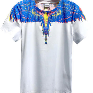 Мужская футболка с яркой птицей Marcelo Burlon 20390