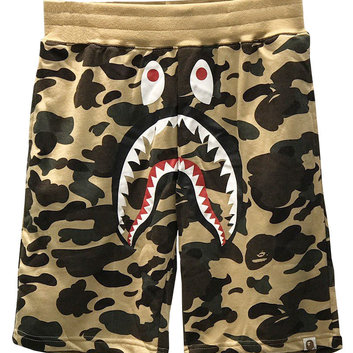 Хлопковые шорты с рисунком “Пасть акулы” A Bathing Ape 20404