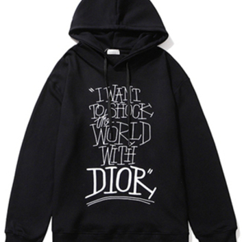 Толстовка с капюшоном и надписями Dior 20448