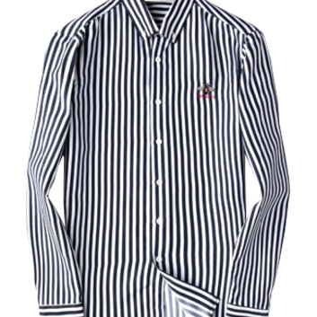 Стильная классическая рубашка в полоску 20525