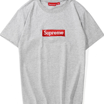 Хлопковая футболка с нашивкой Supreme 20530