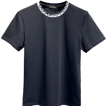 Однотонная хлопковая футболка Versace 20571