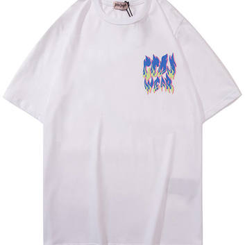 Мужская свободная футболка с ярким принтом Palm Angels 20588
