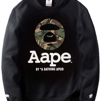 Черный хлопковый свитшот Bape 20678