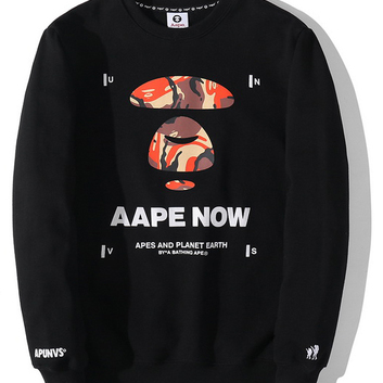 Теплый хлопковый свитшот Bape 20713