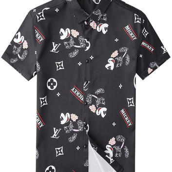 Модная рубашка с Микки Маусом Louis Vuitton 20739