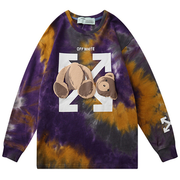 Пестрый хлопковый свитшот Palm Angels 20774