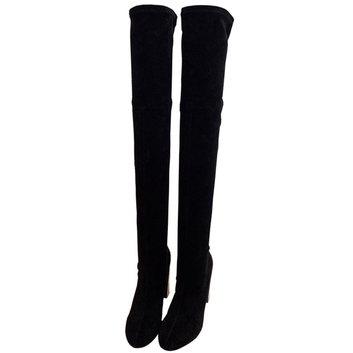 Черные чулки-ботфорты Hermes 15039