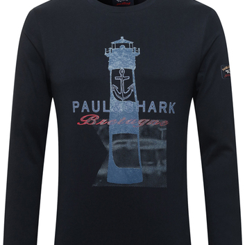 Хлопковый лонгслив “Маяк” Paul&Shark 25026