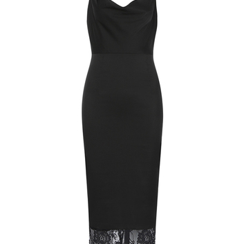 Черное платье-комбинация Herve Leger 16031