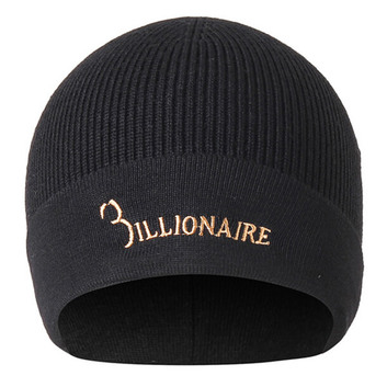 Мужская зимняя шапка черного цвета Billionaire 8879-1