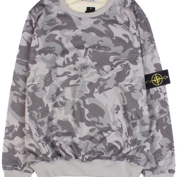 Камуфляжный свитшот с нашивкой Stone Island 25086
