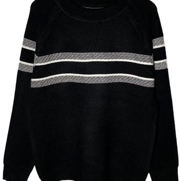 Свободный женский свитер с полосками Dior 25118
