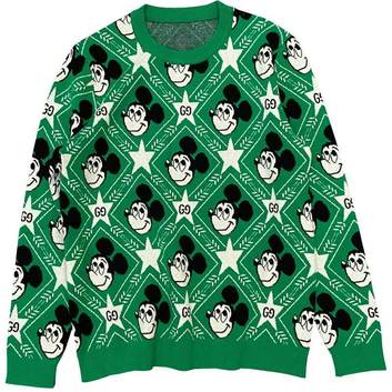 Интересный зеленый свитер с принтом “Микки Маус” 25130