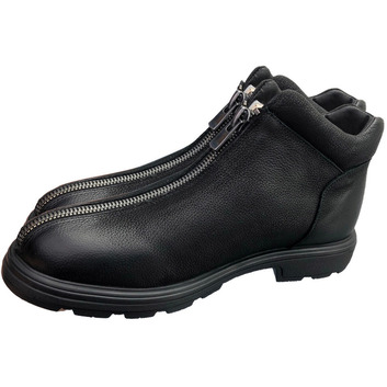 Теплые кожаные ботинки на молнии UGG 25177