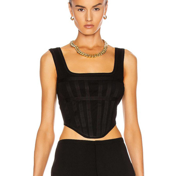 Бандажный моделирующий топ черного цвета 16097