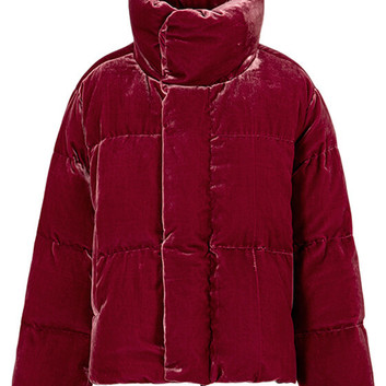Шелковая объемная куртка с воротником 16109