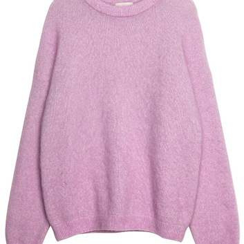 Однотонный лиловый свитер с небольшим ворсом 16116-1
