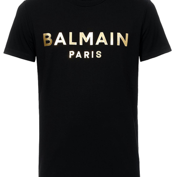 Футболка с золотой надписью Balmain 25310