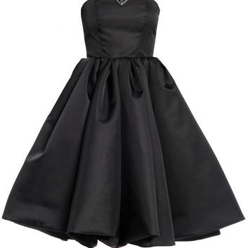 Нейлоновое пышное платье черного цвета Prada 16171