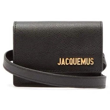 Маленькая элегантная поясная сумка из кожи Jacquemus 9939-1