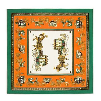 Яркий платок в стиле Hermes 11766-3