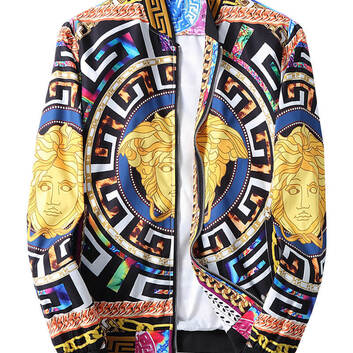Мужской бомбер с фирменными узорами Versace 20557-1