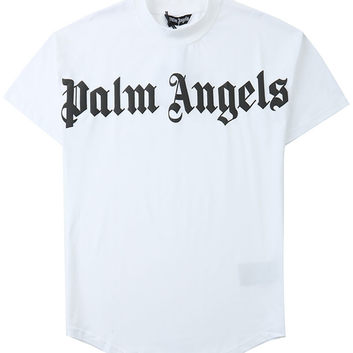 Брендовая белая мужская футболка Palm Angels 18024-1