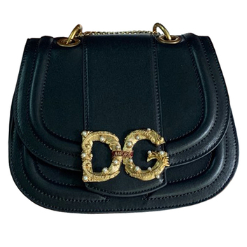 Черная кожаная сумка Dolce & Gabbana 25449