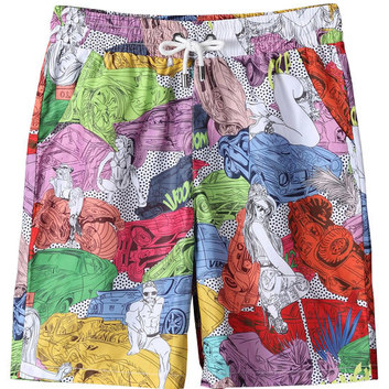 Яркие пляжные шорты Versace 25611