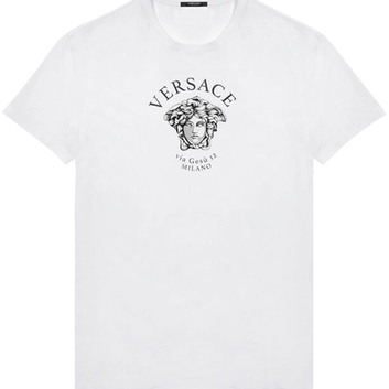 Футболка с монохромным рисунком Versace 25624