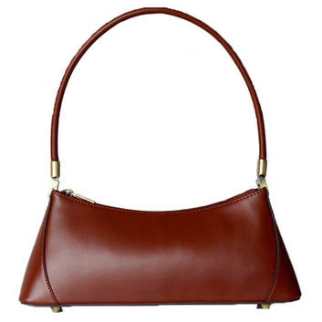 Элегантная коричневая кожаная сумка 14919-1