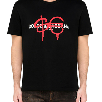 Черная футболка мужская Dolce & Gabbana 25701