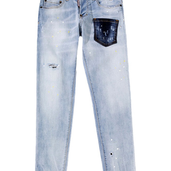 Голубые джинсы с карманом Dsquared2 25730