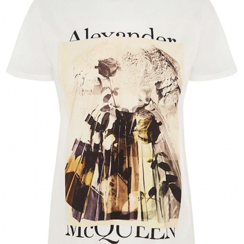 Футболка с рисунком Alexander McQueen 25742