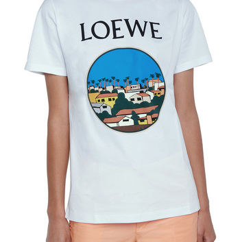 Футболка с круглым рисунком Loewe 25741