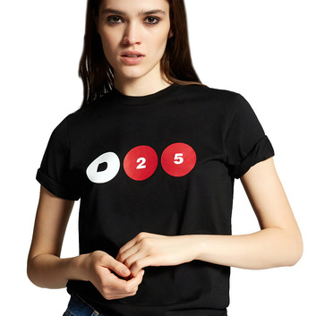 Хлопковая женская футболка “D25” Dsquared2 25759