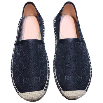 Удобные черные эспадрильи с принтом для мужчин 25784