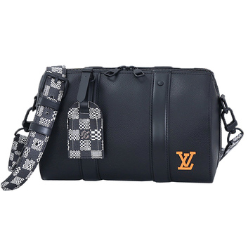 Черная кожаная сумка-бочонок Louis Vuitton 25899