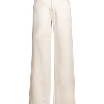 Широкие расклешенные джинсы белого цвета 25950