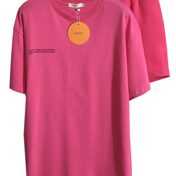 Хлопковый розовый костюм с футболкой и шортами 16221-1