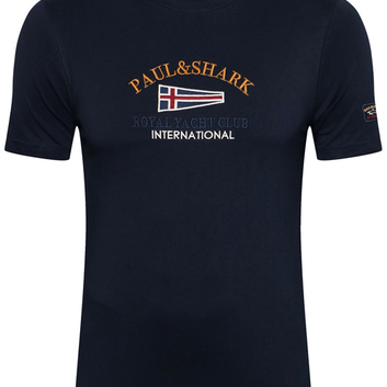 Мужская футболка с вышивкой флага Paul&Shark 25963